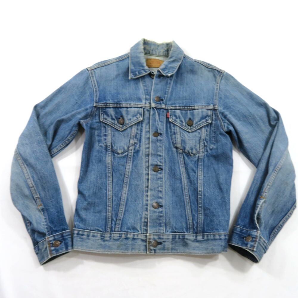 Levi's Denim Jean Jacket Blue Trucker Type 3 Made in USA Sz 38L 71205 0217 1970s